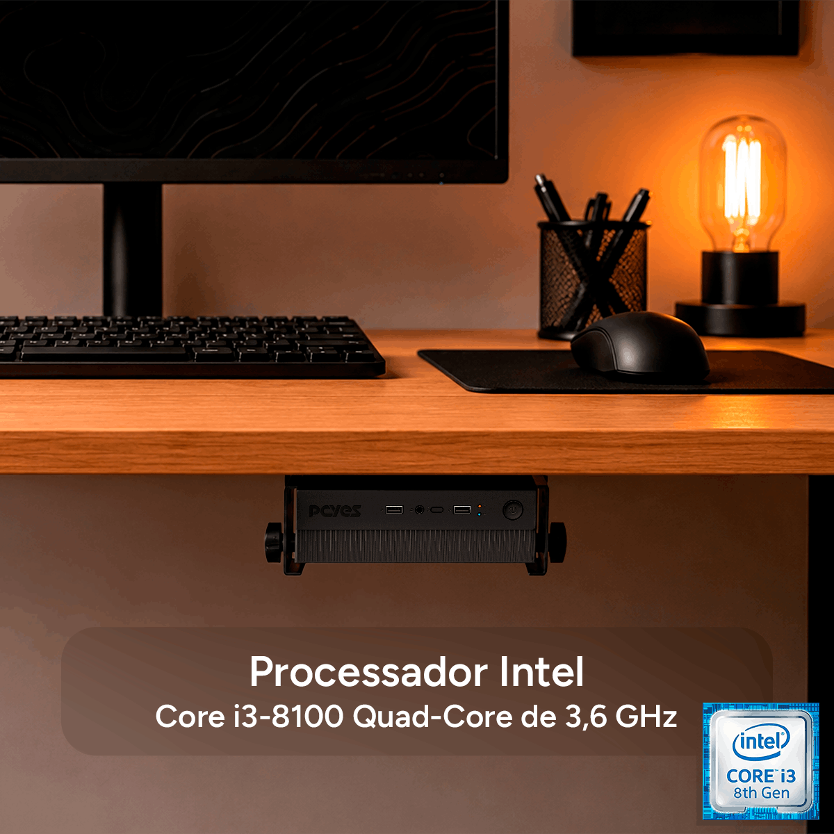 Computador PCYES i3-8100 8GB SSD 256GB Win 11 Pro | PCYES